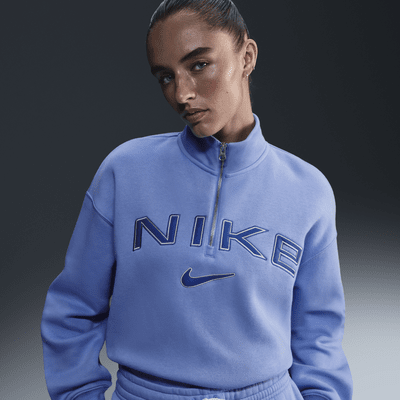 Nike Sportswear Phoenix Fleece Women's Oversized 1/4-Zip Logo Top