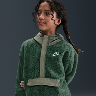 Nike Sportswear Club Fleece Big Kids' Loose 1/4-Zip Hoodie