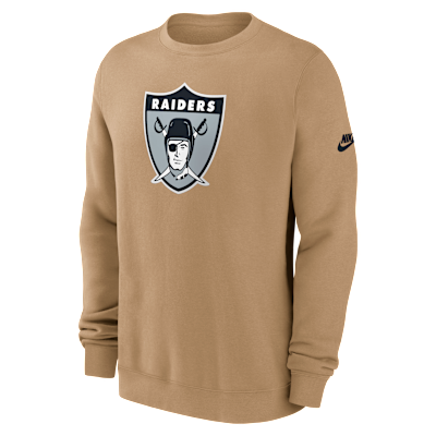 Sudadera de cuello redondo sin cierre Nike de la NFL para hombre Las Vegas Raiders Swing Pass Rewind Club