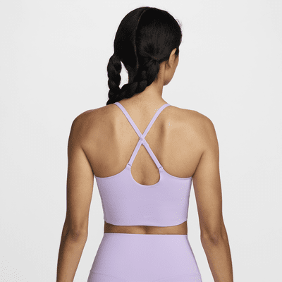 Bra deportivo de baja sujeción de talle largo con forro ligero para mujer Nike One Convertible