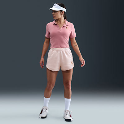 NikeCourt Heritage Women's Mid-Rise Fleece Tennis Shorts