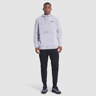 Chamarra Nike de la NFL con gorro de medio cierre para hombre Seattle Seahawks Rivalries Collection Sideline Anorak