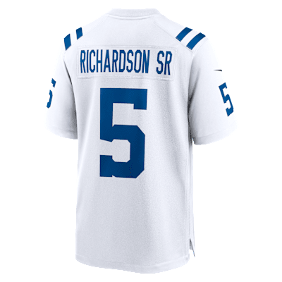 Jersey Nike de la NFL Game para hombre Anthony Richardson Sr. Indianapolis Colts