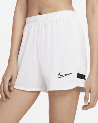 white nike academy shorts