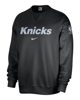 Мужской свитшот New York Knicks Standard Issue Nike Dri-FIT NBA Crew-Neck