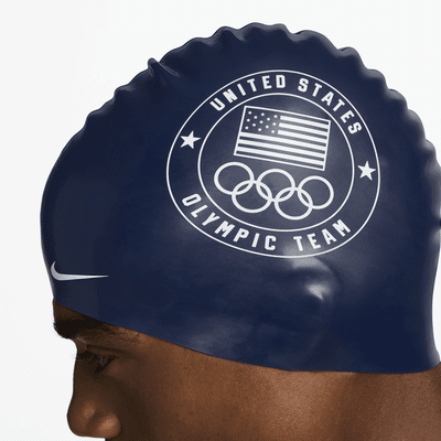 Gorra de natación de silicona Nike Swim Team USA