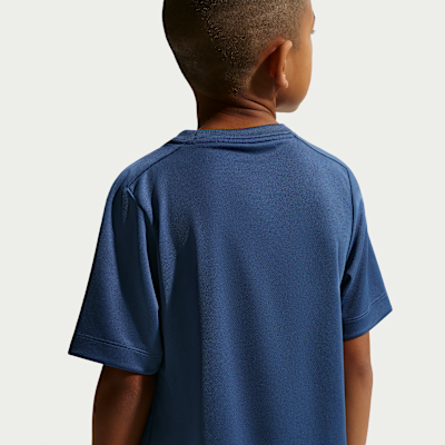 Playera de entrenamiento de manga corta Dri-FIT para niño talla grande Nike Multi