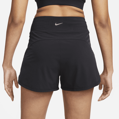 Nike Bliss Pantalons curts Dri-FIT de fitnes de cintura alta amb eslip incorporat de 8 cm - Dona