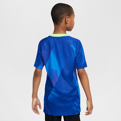 Koszulka piłkarska dla dużych dzieci Nike Dri-FIT Brazylia Stadium 2025 (drużyna kobiet) (wersja wyjazdowa) – replika