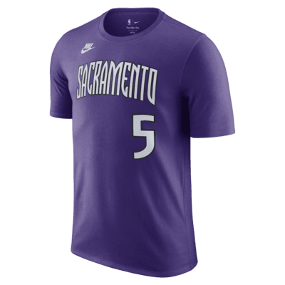 De'Aaron Fox Sacramento Kings Essential Hardwood Classics Men's Nike NBA T-Shirt