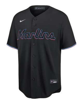 Men's Blue Miami Marlins Alternate Replica Baseball clothing