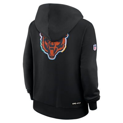Chicago Bears Crucial Catch Women's Nike Dri-FIT NFL Pullover Hoodie