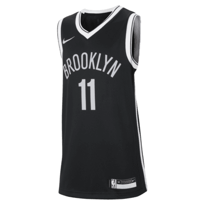 Brooklyn Nets Icon Edition Older Kids' Nike NBA Swingman Jersey