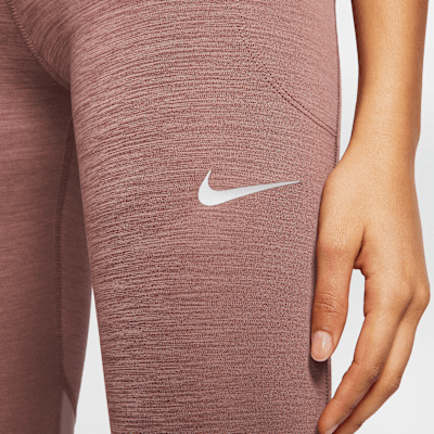 Damskie legginsy do biegania ze średnim stanem Nike Fast