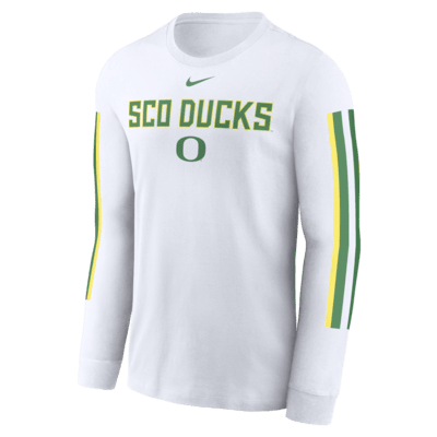 Oregon Ducks Local Spirit Slogan Men's Nike College Long-Sleeve T-Shirt