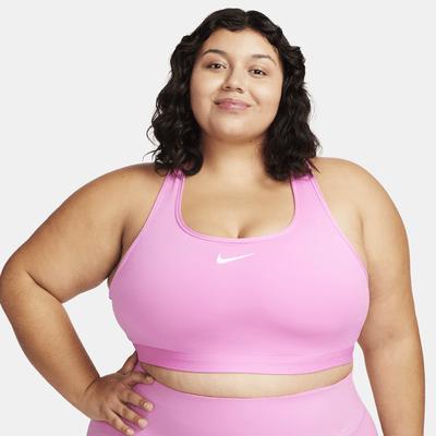 Nike Swoosh Medium Support Sujetador deportivo con acolchado (Talla grande) - Mujer