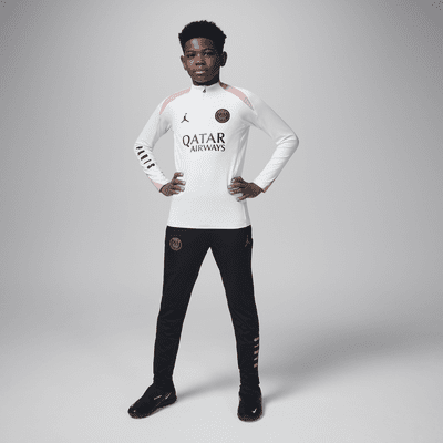 Paris Saint-Germain Strike Third Jordan Dri-FIT-fodboldtræningstrøje til større børn