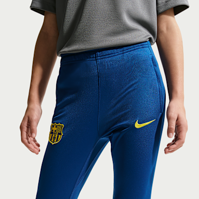 Fotbollstracksuit FC Barcelona Strike fjärdeställ Nike Dri-FIT för ungdom