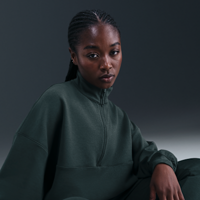 Nike 24.7 ImpossiblySoft Women's Dri-FIT Oversized 1/2-Zip Top