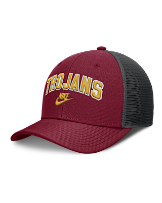 Мужские  USC Legacy Arch Rise Nike Dri-FIT College Trucker Adjustable Hat
