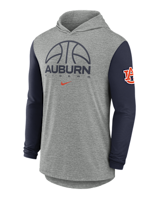 Мужская футболка Auburn Basketball Nike Dri-FIT College Long-Sleeve Hooded для баскетбола