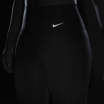 Leggings cropped de tiro alto y sujeción firme con bolsillos para mujer Nike Go