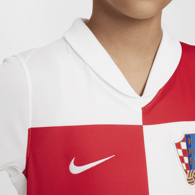 Camisola de futebol de réplica Nike Dri-FIT do equipamento principal Stadium Croácia 2024/25 Júnior