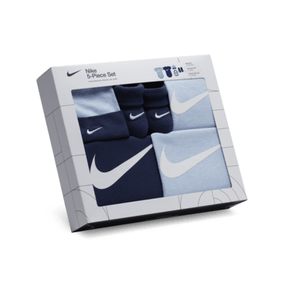 Conjunto de regalo en caja de 5 piezas para bebé (0-9 meses) Nike Baby Essentials