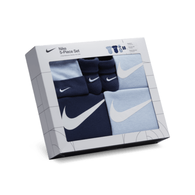 Conjunto de regalo en caja de 5 piezas para bebé Nike