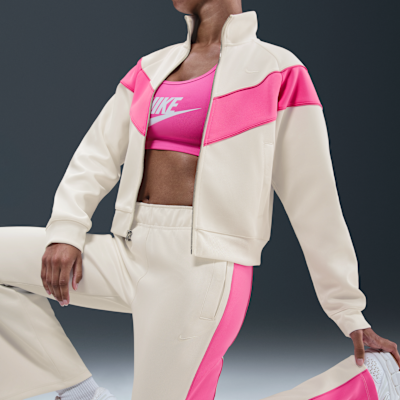 Slimmade byxor Nike Sportswear Windrunner i stickat material med medelhög midja för kvinnor
