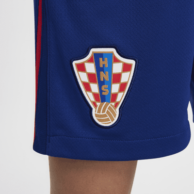 Kroatië 2024/25 Stadium Thuis/Uit Nike replica voetbalshorts met Dri-FIT voor kids