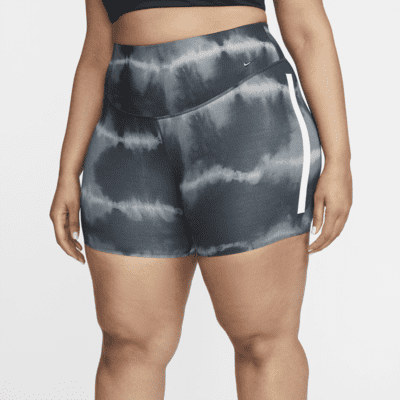 Shorts de entrenamiento estampados de tiro medio de 18 cm para mujer (talla grande) Nike One Luxe