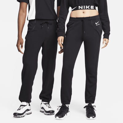 Nike Air Women Joggers Loose Fit Mid Rise Fleece Pants Medium Size