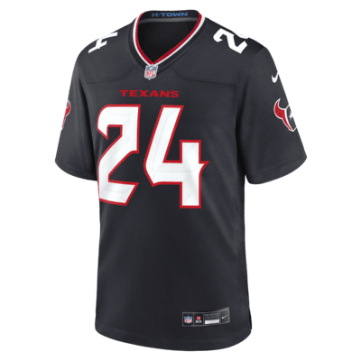 Jersey de fútbol americano Nike de la NFL Game para hombre Derek Stingley Jr. Houston Texans