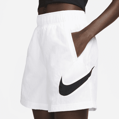 Shorts de tiro alto de tejido Woven para mujer Nike Sportswear Essential