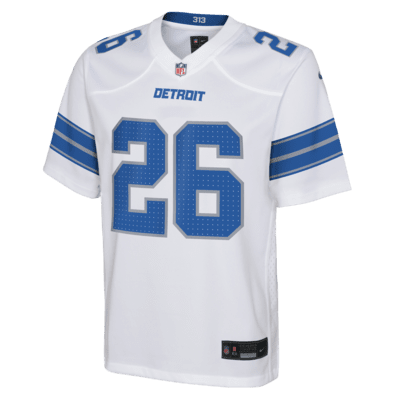 Jersey Nike de la NFL Game para niños talla grande Jahmyr Gibbs Detroit Lions