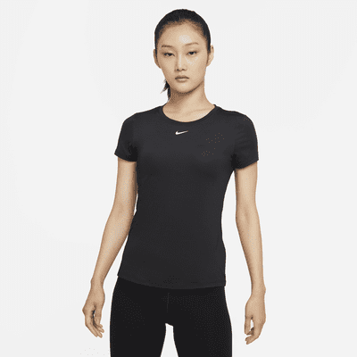 Nike Dri-FIT One Women's Slim-Fit Short-Sleeve Top. Nike VN
