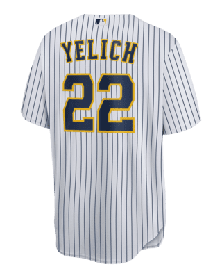 Nike MLB Milwaukee Brewers City Connect (Christian Yelich) Men's Replica Baseball Jersey - Powder Blue L