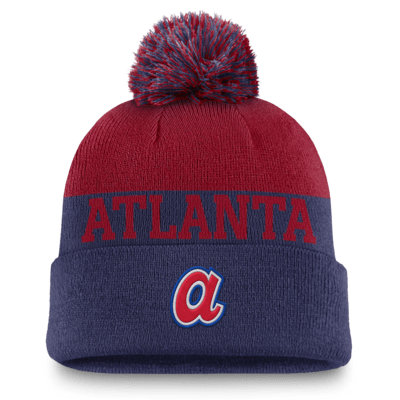 Atlanta Braves Rewind Peak Men's Nike MLB Cuffed Pom Beanie