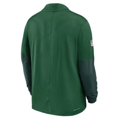 New York Jets Feel The Pressure Men's Nike Dri-FIT NFL 1/2-Zip Top