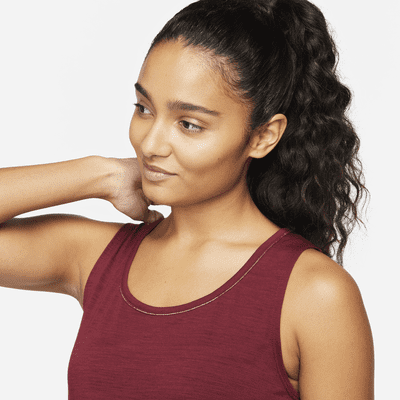Camiseta de tirantes con ribete metálico para mujer Nike Yoga Dri-FIT
