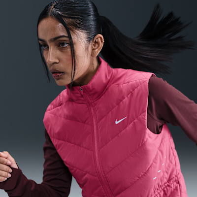 Γυναικείο αμάνικο μπουφάν Therma-FIT για τρέξιμο Nike Swift