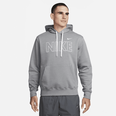 Men's Nike Sportswear Club Fleece Pullover Hoodie, Size: M, Color: Dark Grey