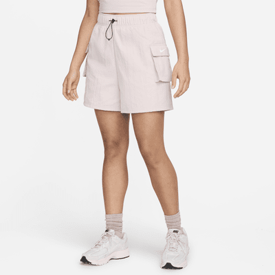 Nike Sportswear Essential Geweven damesshorts met hoge taille