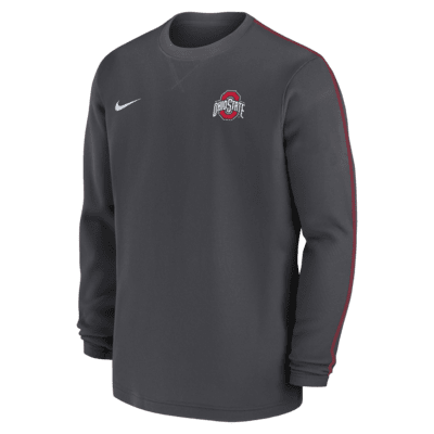 Ohio State Buckeyes Sideline Coach Men's Nike College Long-Sleeve Top