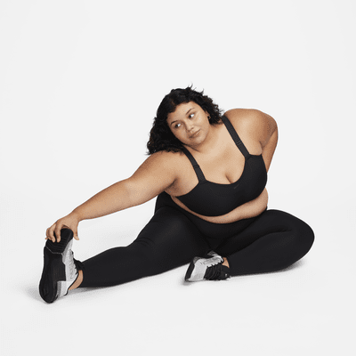 Sutiã de desporto almofadado e ajustável de suporte elevado Nike Alpha para mulher