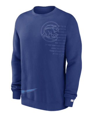 Nike Statement Ballgame (MLB Chicago Cubs) Men's Pullover Crew