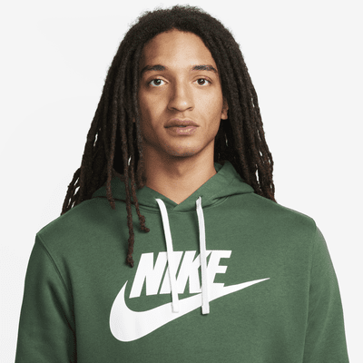 Sudadera con gorro sin cierre con estampado para hombre Nike Sportswear Club Fleece