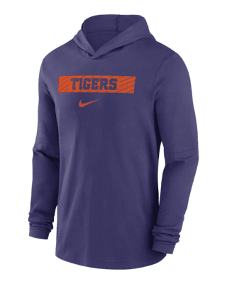 Мужские  Clemson Tigers Sideline Nike Dri-FIT College Long-Sleeve Hooded Top