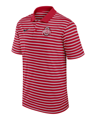 Мужские  Ohio State Buckeyes Primetime Victory Striped Nike Dri-FIT College Polo